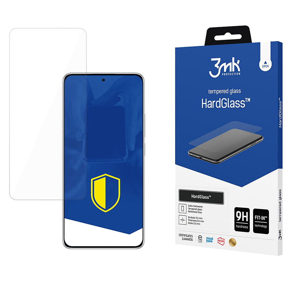 3MK HardGlass Screen Protector for Xiaomi Redmi Note 14 5G / Note 14 4G (Regional), Tempered Glass, Full Glue