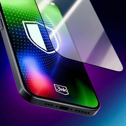 3MK Hardy Ultra védőfólia Apple iPhone 17 Pro Max készülékhez, Edzett üveg, Teljes ragasztás, Fekete