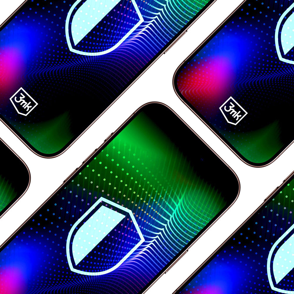 3MK Hardy Ultra védőfólia Apple iPhone 17 Pro Max készülékhez, Edzett üveg, Teljes ragasztás, Fekete