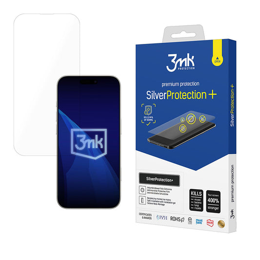 Képernyővédő fólia 3MK Silver Protect+ Apple iPhone 17 Pro-hoz, Műanyag