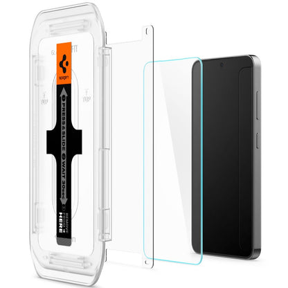 Spigen GlastR EZ FIT képernyővédő fólia Samsung Galaxy S25+ S936 / S24+ S926 készülékekhez, Edzett üveg, Teljes ragasztás, 2 darabos készlet AGL07432