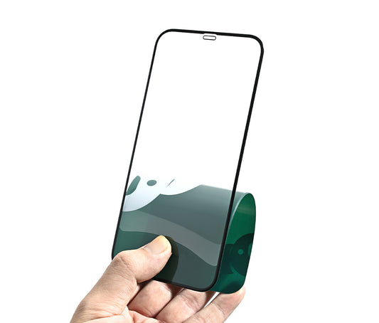 Bear Super Hard képernyővédő fólia Apple iPhone 17-hez, Edzett üveg, Teljes ragasztó, 3D, Fekete