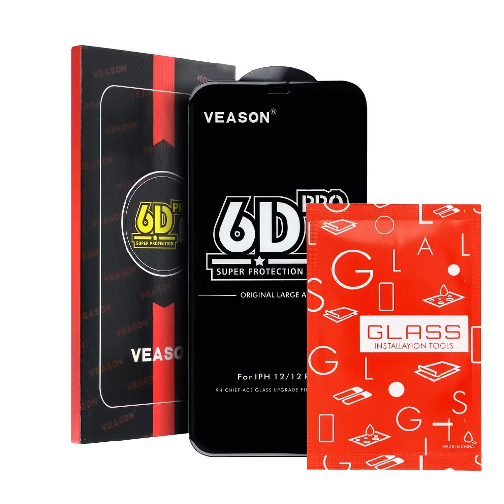 Veason PRO Screen Protector for Samsung Galaxy A56 A566 / A36 A366, Tempered Glass, Full Glue, 6D, Black