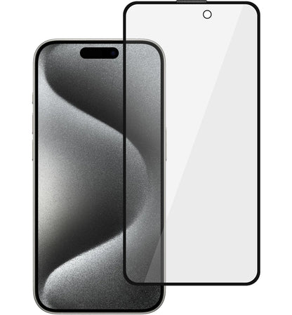 Tel Protect 10X Plus Titanium adatvédő kijelzővédő fólia Apple iPhone 17 / 16 Pro készülékhez, edzett üveg, teljes felületén tapadó ragasztóval