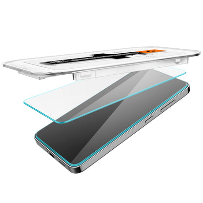 Spigen GlastR EZ FIT képernyővédő fólia Samsung Galaxy S25+ S936 / S24+ S926 készülékekhez, Edzett üveg, Teljes ragasztás, 2 darabos készlet AGL07432