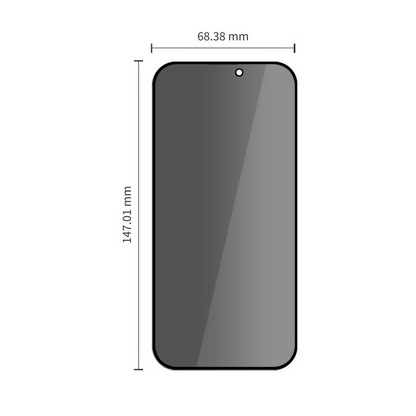 Privacy Tech-Protect OneTouch képernyővédő fólia Apple iPhone 18 Pro Max készülékhez, edzett üveg, teljes ragasztó, 2 darabos készlet