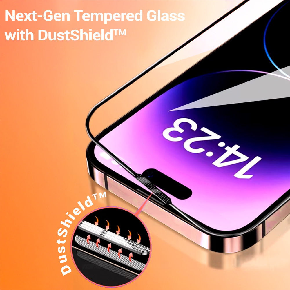 Tel Protect 10X HD Plus Titanium kijelzővédő fólia Apple iPhone 18 Pro / 17 Pro készülékhez, edzett üveg, teljes felületén ragasztott, fekete