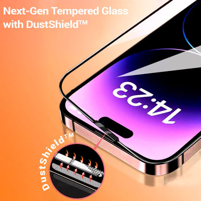 Tel Protect 10X HD Plus Titanium kijelzővédő fólia Apple iPhone 18 Pro / 17 Pro készülékhez, edzett üveg, teljes felületén ragasztott, fekete