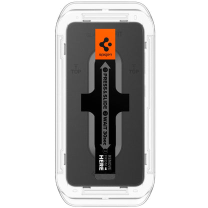 Spigen GlastR EZ FIT képernyővédő fólia Samsung Galaxy S25+ S936 / S24+ S926 készülékekhez, Edzett üveg, Teljes ragasztás, 2 darabos készlet AGL07432