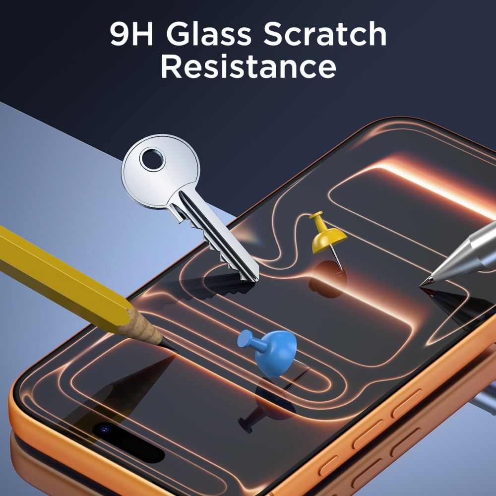 Tech-Protect Screen Protector for Apple iPhone 17 Pro Max / 16 Pro Max, Tempered Glass, Full Glue, Set of 10 Pieces