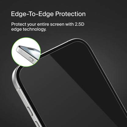 Belkin ScreenForce TemperedGlass képernyővédő fólia Apple iPhone 16 / 15 / 14 Pro készülékhez, edzett üveg, teljes ragasztó OVA135zz