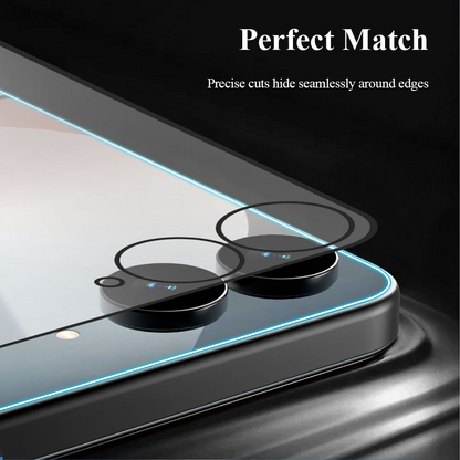 Lereach Külső Képernyővédő fólia Samsung Galaxy Z Flip8 F776 / Galaxy Z Flip7 F766 készülékhez, Edzett üveg, Teljes ragasztó, 2 darabos készlet, Fekete