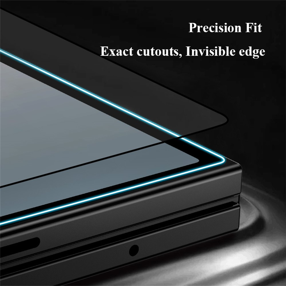 Lereach Külső Képernyővédő fólia Samsung Galaxy Z Fold8 Ultra F976 / Z Fold7 F966 készülékhez, Edzett Üveg, Teljes Ragasztó, Fekete