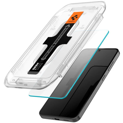 Spigen GlastR EZ FIT képernyővédő fólia Samsung Galaxy S25+ S936 / S24+ S926 készülékekhez, Edzett üveg, Teljes ragasztás, 2 darabos készlet AGL07432