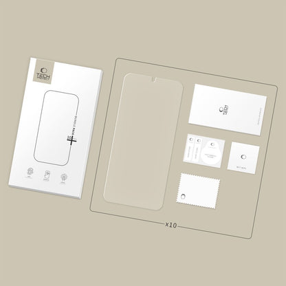 Tech-Protect képernyővédő fólia Samsung Galaxy S26 S942-hez, Edzett üveg, Teljes ragasztás, 10 darabos készlet