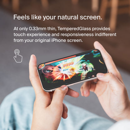 Belkin ScreenForce TemperedGlass Screen Protector for Apple iPhone 15 Pro Max, Tempered Glass, Full Glue OVA138zz