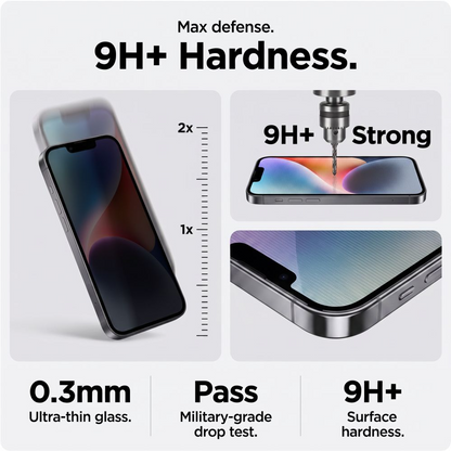 Privacy Tech-Protect OneTouch képernyővédő fólia Apple iPhone 18 Pro-hoz, edzett üveg, teljes ragasztó, 2 darabos készlet