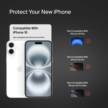 Belkin ScreenForce TemperedGlass képernyővédő fólia Apple iPhone 16 / 15 / 14 Pro készülékhez, edzett üveg, teljes ragasztó OVA135zz