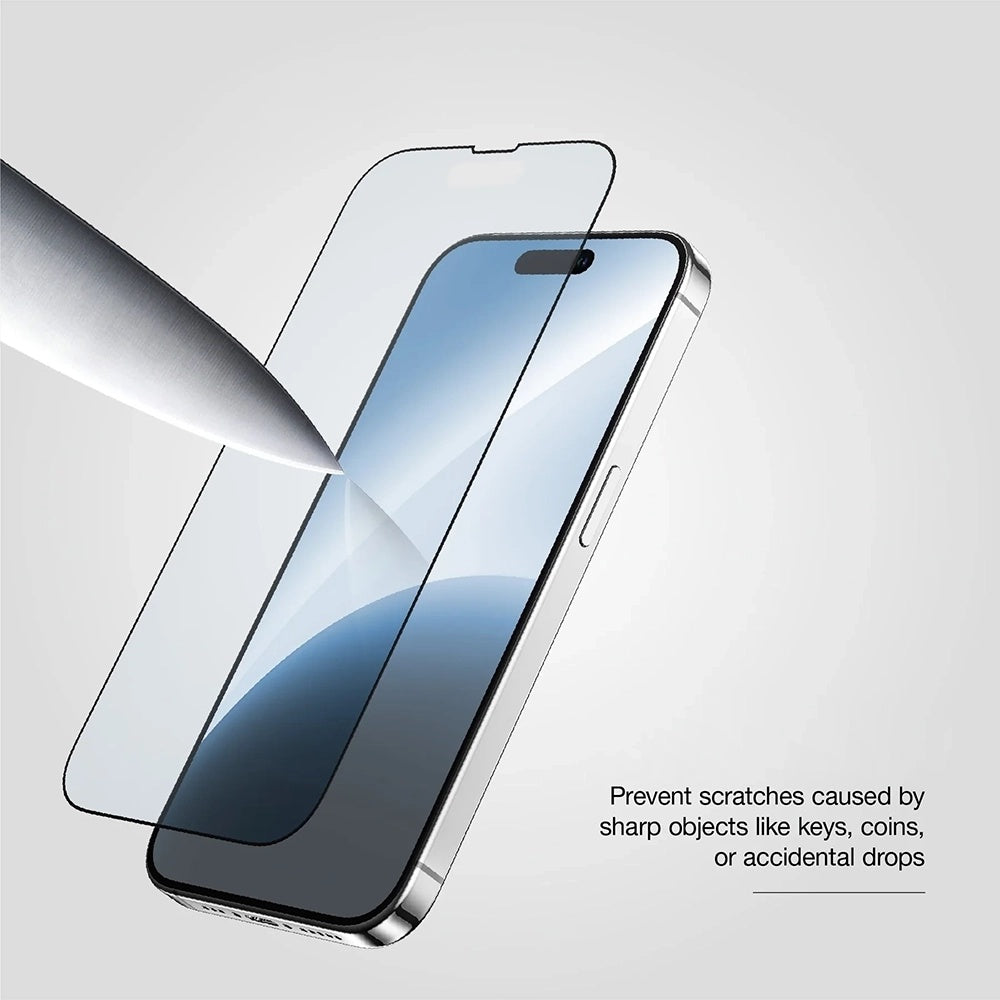 Anank 10X Reinforced CG védőfólia Apple iPhone 17 Pro Max készülékhez, Edzett üveg, Teljes ragasztás, 2.5D, Fekete