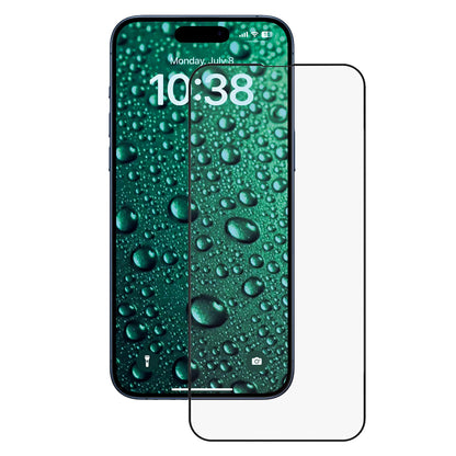 Anank 3X megerősített láthatatlan képernyővédő fólia Apple iPhone 16 Pro-hoz, edzett üveg, teljes ragasztó, 3D, fekete