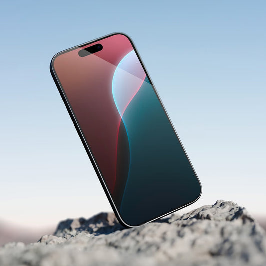 Anank 5X megerősített láthatatlan védőfólia Apple iPhone 17 Pro Max készülékhez, edzett üveg, teljes ragasztás, 3D, fekete