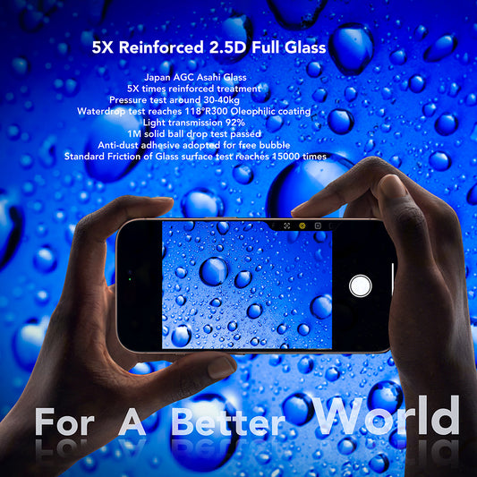 Anank képernyővédő fólia Apple iPhone 17 Pro-hoz, Edzett üveg, Teljes ragasztás, 2.5D, Fekete