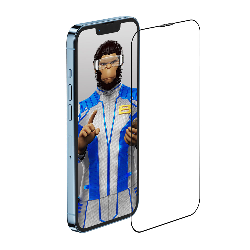 Blueo Anti-Reflective HD Applicator Pro képernyővédő fólia Apple iPhone 16 Pro Max készülékhez, edzett üveg, teljes ragasztó, fekete