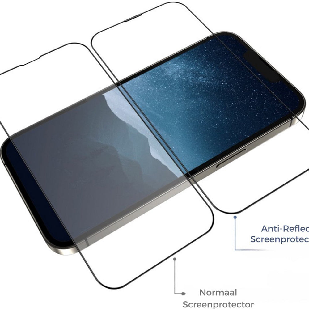 Blueo Anti-Reflective HD Applicator Pro képernyővédő fólia Apple iPhone 16 Pro-hoz, edzett üveg, teljes ragasztó, fekete