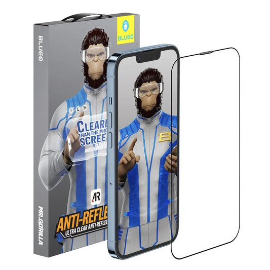 Blueo Anti-Reflective HD Applicator Pro védőfólia Apple iPhone 17 Air készülékhez, Edzett üveg, Teljes ragasztás, Fekete