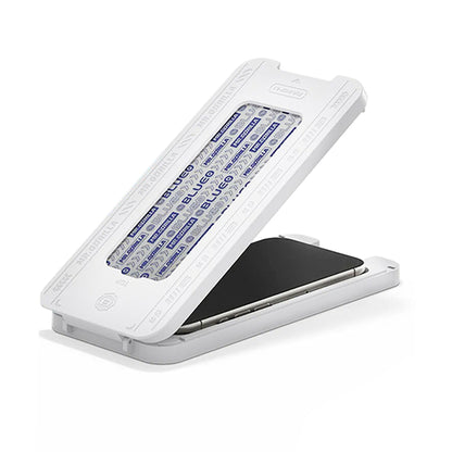 Blueo Crystal Anti-Scratch képernyővédő fólia Apple iPhone 17 Air-hez, Edzett üveg, Teljes ragasztás, Fekete