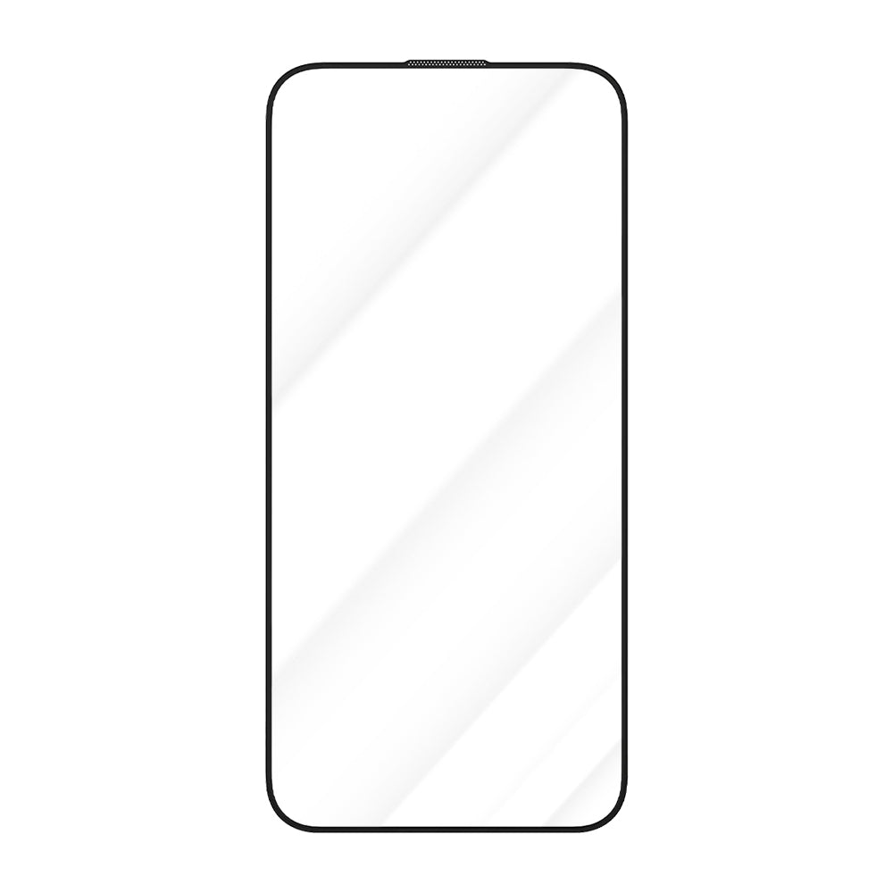 Blueo Crystal karcálló képernyővédő fólia Apple iPhone 15 Pro Max készülékhez, edzett üveg, teljes ragasztó, fekete