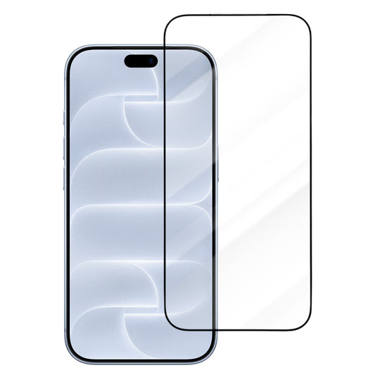 Blueo Drop Resistant kijelzővédő fólia Apple iPhone 18 Pro / 17 Pro / 17 / 16 Pro készülékhez, edzett üveg, teljes felületén ragasztós, fekete