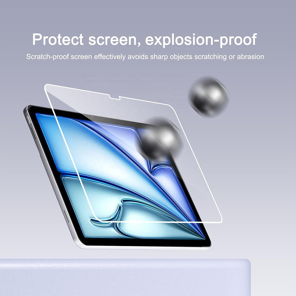 Blueo HD képernyővédő fólia Apple iPad Air (2022) / Pro 11 (2021) / Air (2020) / Pro 11 (2020) készülékekhez, edzett üveg, teljes ragasztóval