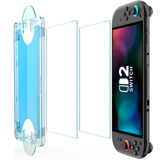 Techsuit SwitchAura képernyővédő fólia Nintendo Switch 2-höz, Edzett üveg, 2 darabos készlet