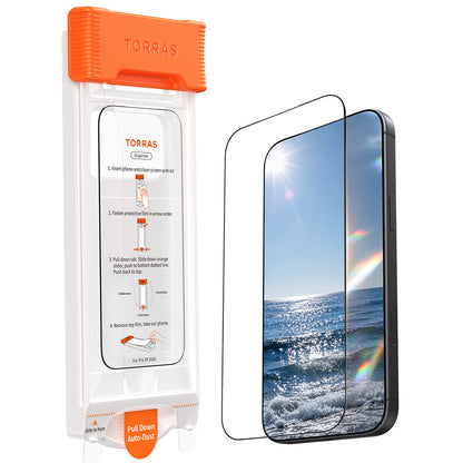 Torras OrigArmor képernyővédő fólia Apple iPhone 18 Pro / 17 Pro készülékhez, edzett üveg, teljes ragasztóval