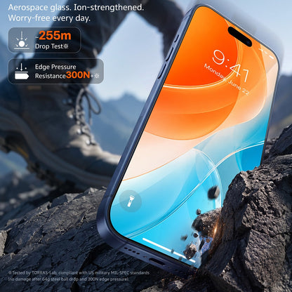 Torras Sunview AR képernyővédő fólia Apple iPhone 18 Pro / 17 Pro készülékhez, edzett üveg, teljes ragasztóval