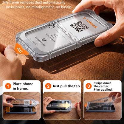 Torras Sunview AR képernyővédő fólia Apple iPhone 18 Pro / 17 Pro készülékhez, edzett üveg, teljes ragasztóval