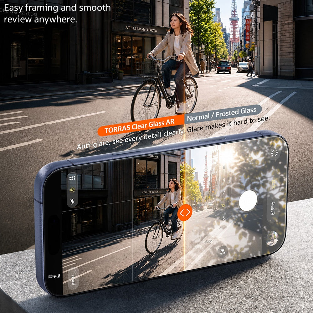 Torras Sunview AR képernyővédő fólia Apple iPhone 18 Pro Max / 17 Pro Max készülékhez, edzett üveg, teljes ragasztóval