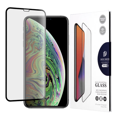 DUX DUCIS képernyővédő fólia Apple iPhone 11 Pro / XS / X készülékhez, edzett üveg, Edge Glue, fekete