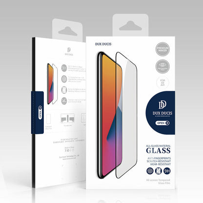 DUX DUCIS képernyővédő fólia Apple iPhone 11 Pro / XS / X készülékhez, edzett üveg, Edge Glue, fekete