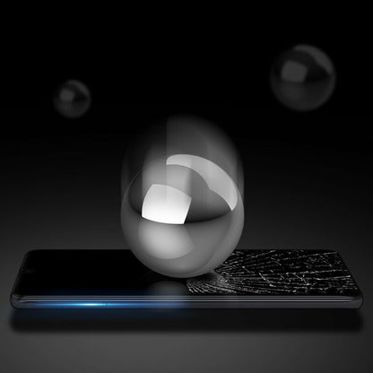 DUX DUCIS képernyővédő fólia Samsung Galaxy S25+ S936 készülékhez, edzett üveg, élragasztó, fekete
