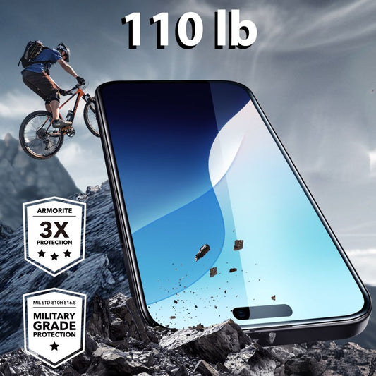 ESR Armorite képernyővédő fólia Apple iPhone 16 Plus / 15 Plus készülékhez, Edzett üveg, Teljes ragasztás, Fekete