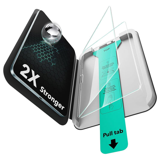 ESR Armorite UltraFit képernyővédő fólia Apple iPad Pro 13 (2025) / Pro 13 (2024) készülékhez, Edzett üveg, Teljes ragasztás, 2 darabos készlet