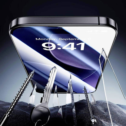 ESR Armorite UltraFit védőfólia Apple iPhone 17 Pro-hoz, Edzett üveg, Teljes ragasztás, 2 darabos készlet, Fekete
