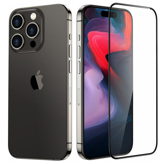 ESR Armorite UltraFit képernyővédő fólia Apple iPhone 18 Pro-hoz, edzett üveg, teljes ragasztó, 3 darabos készlet, fekete