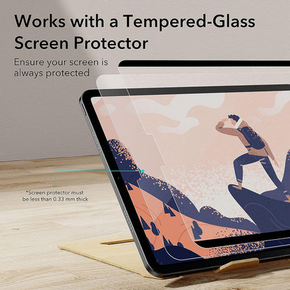 ESR Paper Feel Magnetic képernyővédő fólia Apple iPad Air 11 (2025) / Air 11 (2024) készülékekhez, Műanyag