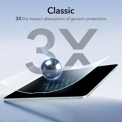 ESR Paper Feel UltraFit képernyővédő fólia Apple iPad Air 13 (2026) / Air 13 (2025) készülékekhez, Műanyag, 2 darabos készlet