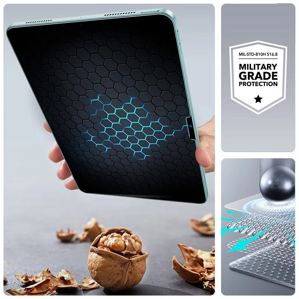 ESR UltraFit képernyővédő fólia Apple iPad Air 11 (2026) / Air 11 (2025) készülékhez, edzett üveg, teljes ragasztó, 2 darabos készlet