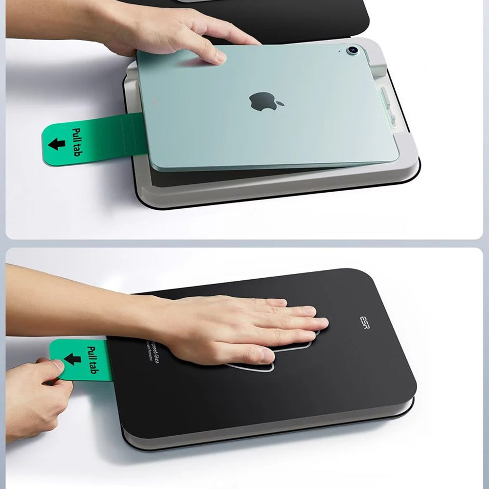 ESR UltraFit képernyővédő fólia Apple iPad Air 13 (2026) / Pro 13 (2025) készülékhez, edzett üveg, teljes ragasztó, 2 darabos készlet