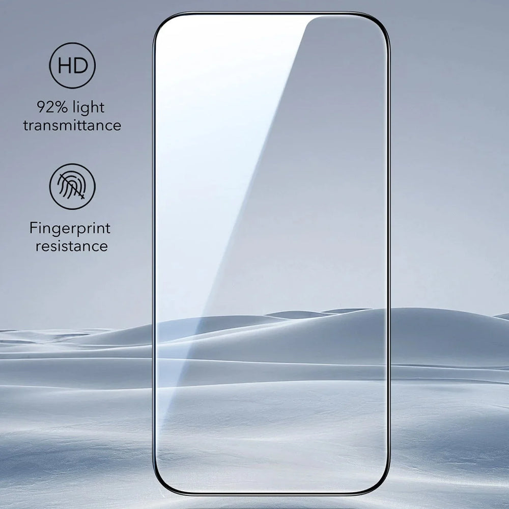Védőfólia ESR UltraFit Apple iPhone 17 Pro Max készülékhez, Edzett üveg, Teljes ragasztás, 3 darabos készlet